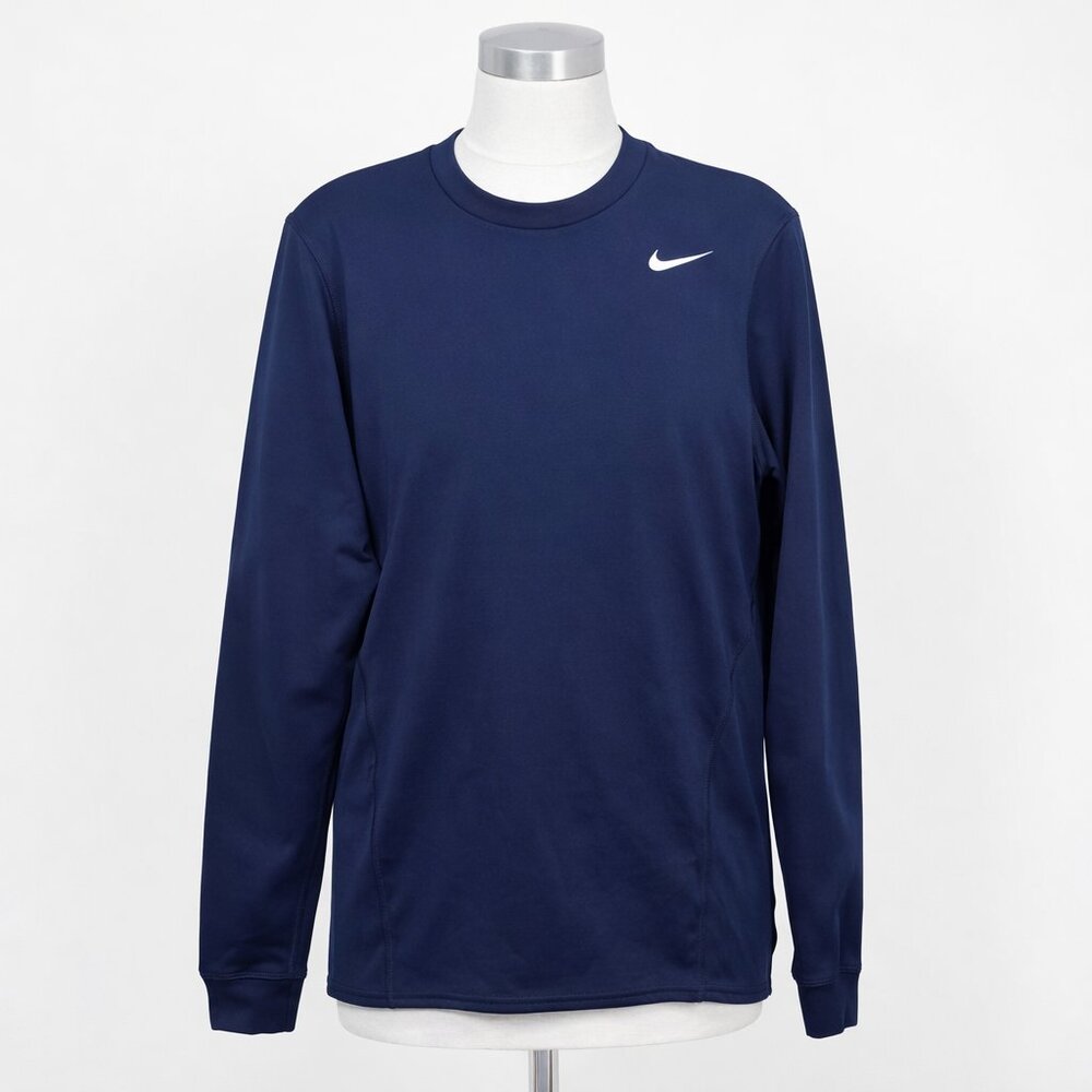 Nike Dri-FIT Navy Long Sleeve Performance Shirt Men’s XL Athletic